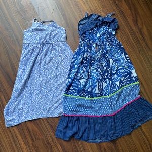 Bundle of 2 Cat & Jack girls dresses size S (6/6x) like new!